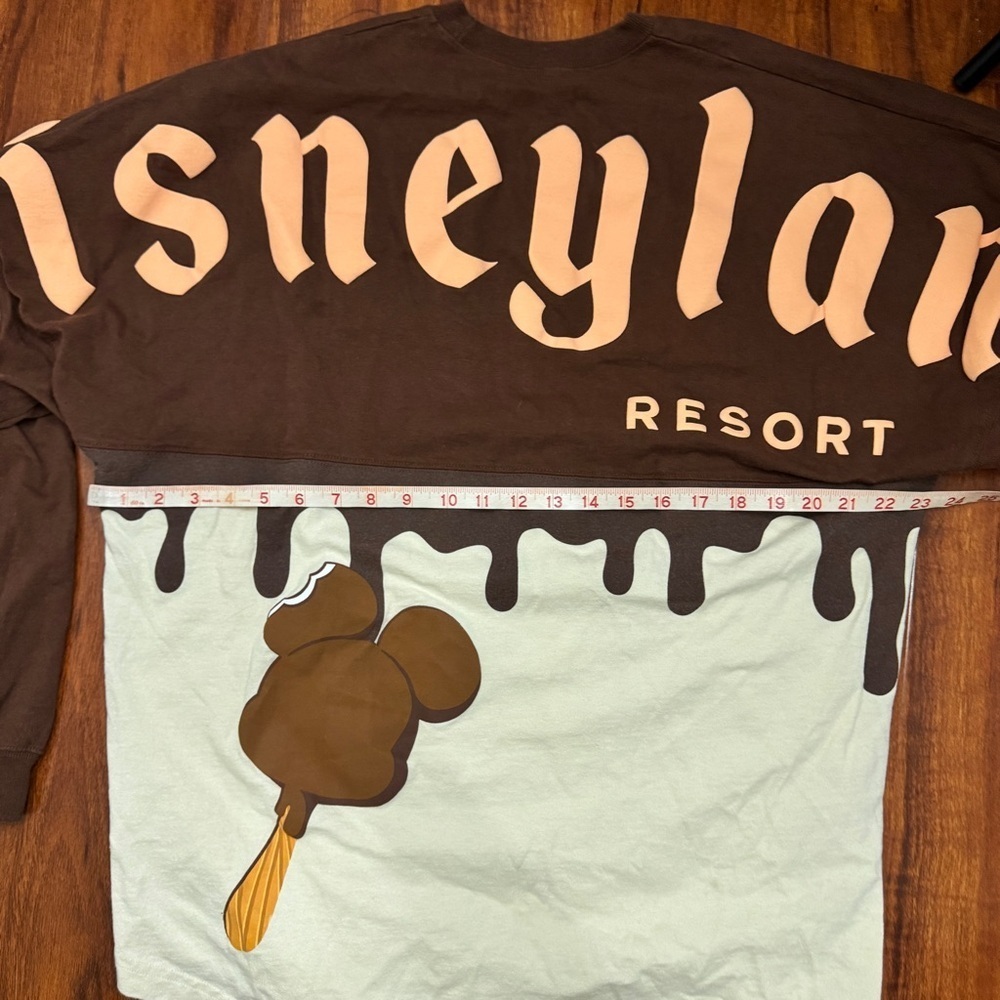 Disneyland Mickey Mouse Vintage Ice Cream Brown Spirit Jersey Size Large - Picture 5 of 7